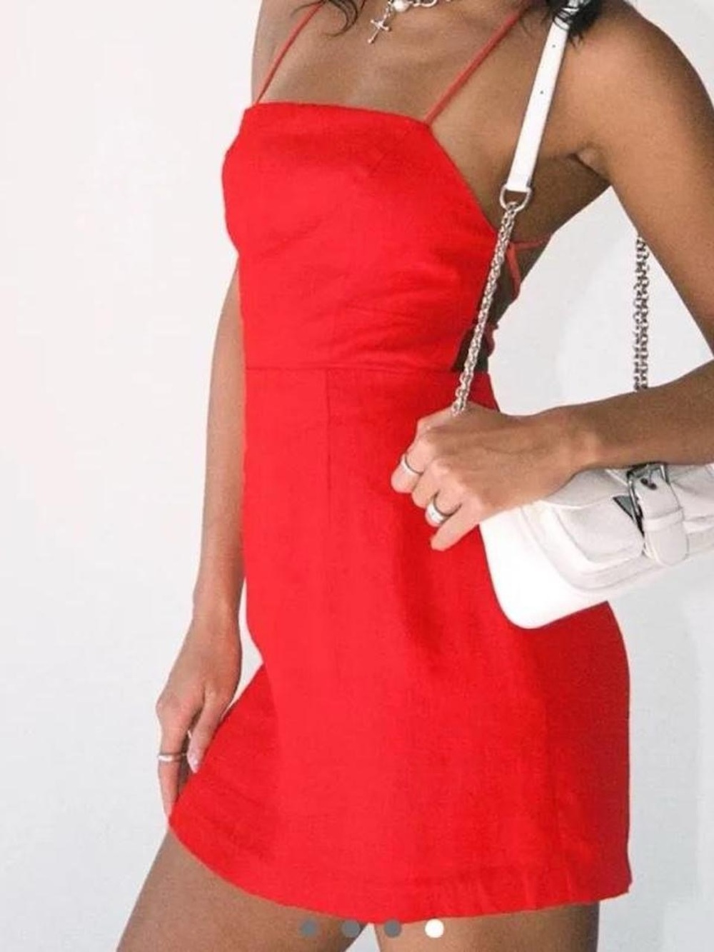 Princess Polly Red Spaghetti-Strap Mini Dress